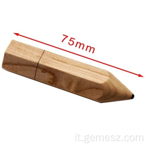 Regalo Chiavetta USB Matita in Legno 32GB